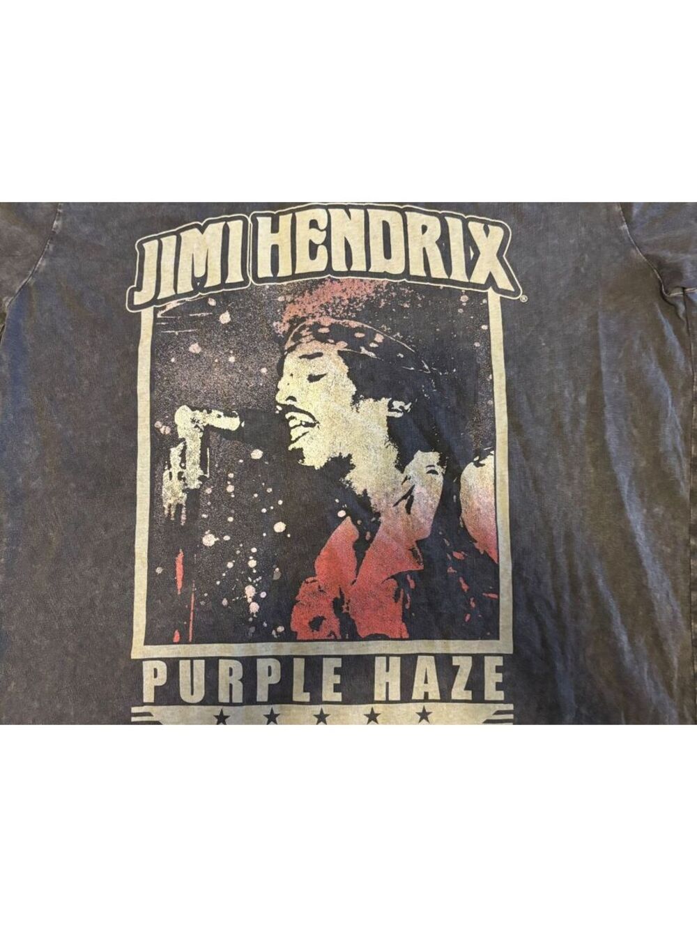 Jimi Hendrix Purple Haze Graphic Tee Size S Y2K